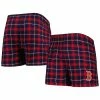 Best Sale 🥰 Unbranded Men's Concepts Sport Navy/Red Boston Red Sox Ledger Flannel Boxers ✔️