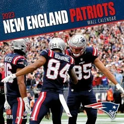 Discount 🌟 Unbranded New England Patriots 2023 12" X 12" Team Wall Calendar 🤩