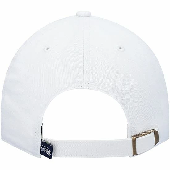Cheapest ✔️ Unbranded Men's '47 White Seattle Seahawks Clean Up Adjustable Hat ✔️ - Image 5