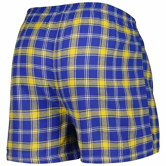 Cheap 💯 Unbranded Men's Concepts Sport Royal/Gold Los Angeles Rams Ledger Flannel Boxers 👍 - Image 4