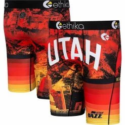 Discount 🛒 Unbranded Men's Ethika Black/Red Utah Jazz 2021/22 City Edition Boxer Briefs 😉