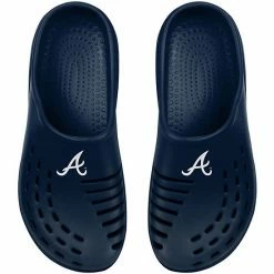 Flash Sale ✨ Unbranded Youth FOCO Navy Atlanta Braves Sunny Day Clogs 👍
