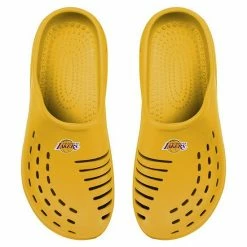 Best Pirce ⭐ Unbranded Youth FOCO Los Angeles Lakers Lakers Sunny Day Clogs 🥰