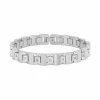 Budget 🧨 Unbranded Men's Stainless Steel 1/10 Carat T.W. Diamond Bracelet 😍