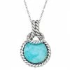 New 🥰 Unbranded Sterling Silver Larimar Pendant Necklace 🧨