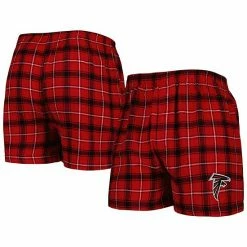 Best reviews of 🛒 Unbranded Men's Concepts Sport Red/Black Atlanta Falcons Ledger Flannel Boxers 🌟