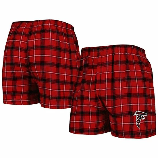 Best reviews of 🛒 Unbranded Men's Concepts Sport Red/Black Atlanta Falcons Ledger Flannel Boxers 🌟 - Image 2