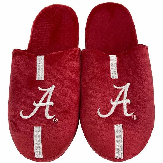 Flash Sale โ๏ธ Unbranded Men's FOCO Alabama Crimson Tide Striped Team Slippers ๐งจ - Image 2