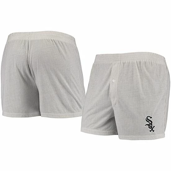 Promo โญ Unbranded Men's Concepts Sport Gray Chicago White Sox Gateway Boxer Shorts ๐ฏ - Image 2