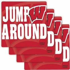 Best Pirce ✔️ Unbranded Wisconsin Badgers Four-Pack Specialty Coaster Set 🔥