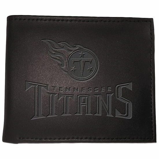 Coupon 😍 Unbranded Men's Black Tennessee Titans Hybrid Bi-Fold Wallet 😍 - Image 2