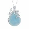 Coupon ✨ Unbranded Sterling Silver Larimar Octopus Pendant Necklace 🛒