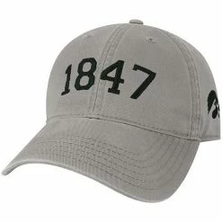 Hot Sale 🛒 Unbranded Men's Gray Iowa Hawkeyes Radius Adjustable Hat 😍