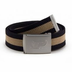 Outlet 😀 Unbranded Men's Purdue Boilermakers Fabric Belt 🔥