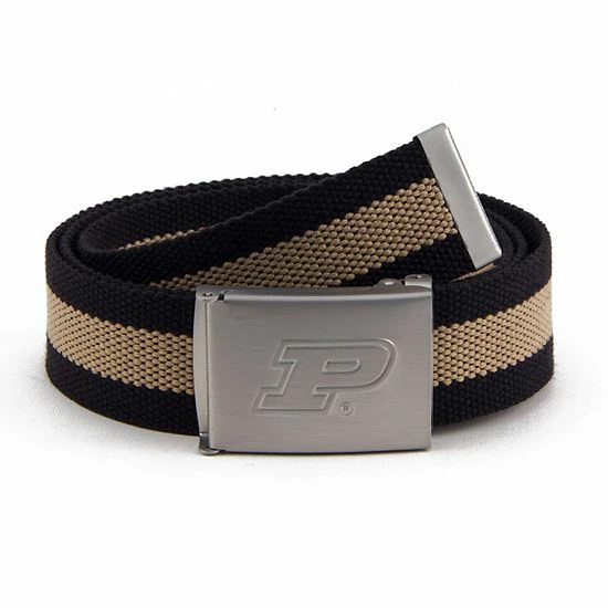Outlet ๐ Unbranded Men's Purdue Boilermakers Fabric Belt ๐ฅ