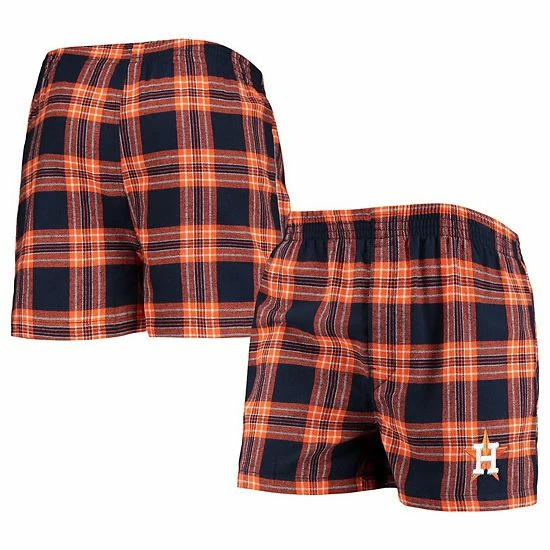 Hot Sale ๐ Unbranded Men's Concepts Sport Navy/Orange Houston Astros Takeaway Flannel Boxers ๐