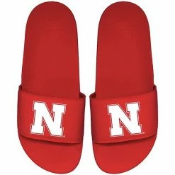 Best deal 🤩 Unbranded Men's ISlide Scarlet Nebraska Huskers Primary Motto Slide 🩴 Sandals 😉