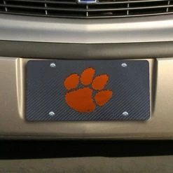 Cheapest 🌟 Unbranded Clemson Tigers Carbon Fiber License Plate 😉