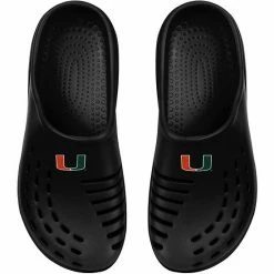 Hot Sale 🤩 Unbranded Men's FOCO Miami Hurricanes Molded Garden Clogs 🧨
