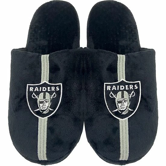 Buy ๐ฅฐ Unbranded Men's FOCO Las Vegas Raiders Striped Team Slippers ๐