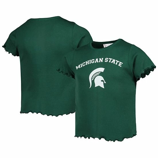 Hot Sale ๐ Unbranded ๐ง Girls Youth Green Michigan State Spartans Lettuce Edge T-Shirt ๐ - Image 2