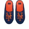 Promo ❤️ Unbranded Men's FOCO New York Mets Big Logo Colorblock Mesh Slippers ⭐