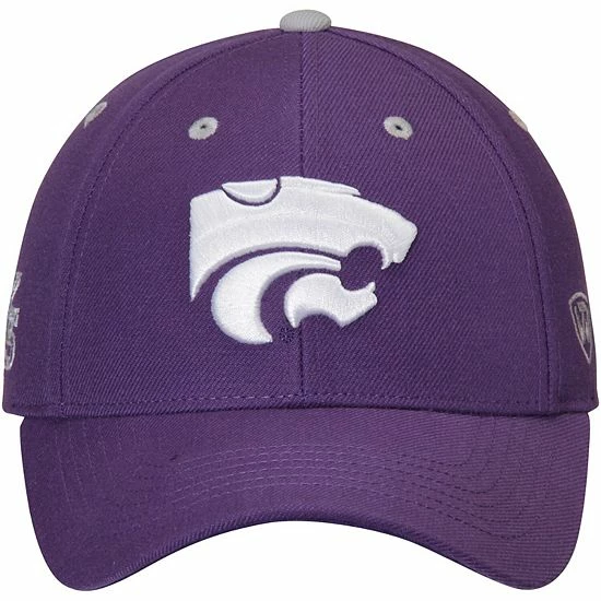 Promo 👍 Unbranded Men's Top Of The World Purple Kansas State Wildcats Triple Threat Adjustable Hat 🤩 - Image 3