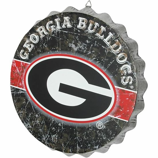 Discount ๐ Unbranded Georgia Bulldogs Distressed Bottlecap Sign ๐