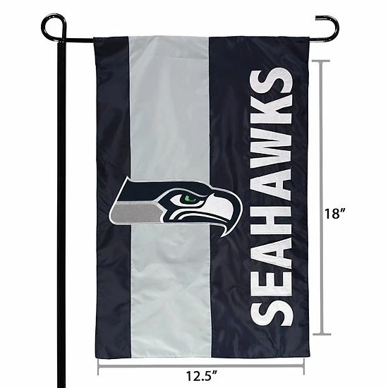 Cheapest 🔥 Unbranded Seattle Seahawks 12.5" X 18" Embellish Garden Flag 👍 - Image 3