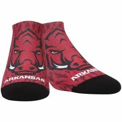 Hot Sale 🤩 Unbranded Men's Rock Em 🧦 Socks Arkansas Razorbacks Mascot Low Ankle 🧦 Socks 😉