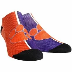 Buy 🛒 Unbranded Men's Rock Em 🧦 Socks Clemson Tigers Campus Stripe Ankle 🧦 Socks 😍
