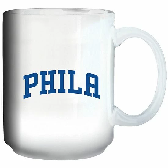 Cheapest ✔️ Unbranded Philadelphia 76ers 15oz. Primary Logo Mug 🛒 - Image 3
