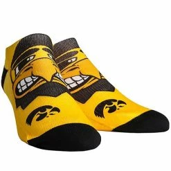Cheapest ⌛ Unbranded 👩 Women's Iowa Hawkeyes Mascot Low Ankle 🧦 Socks 🔔