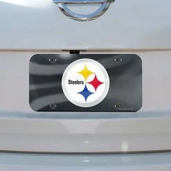Budget 😍 Unbranded WinCraft Pittsburgh Steelers Stadium Crystal Mirror License Plate ✔️