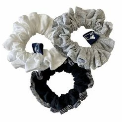 Deals 🌟 Unbranded Refried Apparel New England Patriots Upcycled 3-Pack Scrunchie Set 🔥