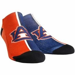 New ⌛ Unbranded Men's Auburn Tigers Campus Stripe Ankle 🧦 Socks 🔥