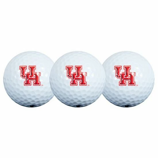 New ๐ Unbranded Houston Cougars Pack Of 3 Golf Balls ๐