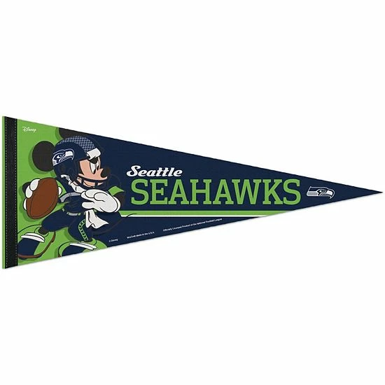 Best Pirce โจ Unbranded WinCraft Seattle Seahawks 12'' X 30'' Disney Mickey Mouse Premium Pennant ๐