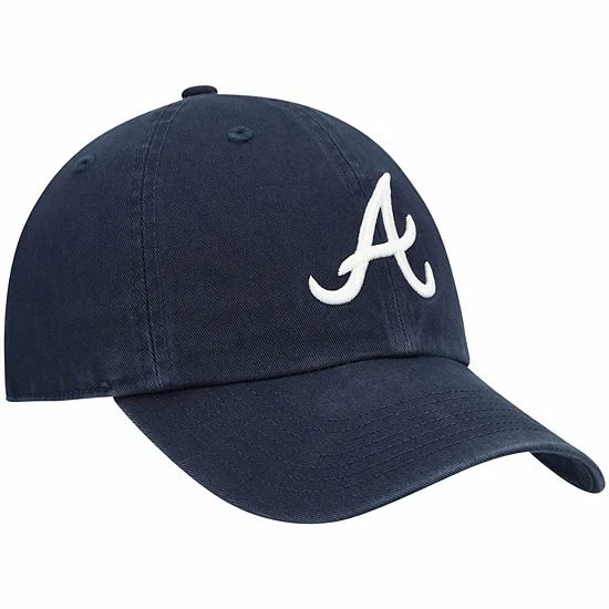 Best deal ๐ Unbranded Youth '47 Navy Atlanta Braves Team Logo Clean Up Adjustable Hat ๐ - Image 4