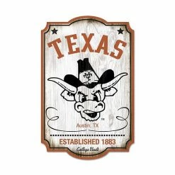Budget ✔️ Unbranded WinCraft Texas Longhorns 11" X 17" Vault Wood Sign ⌛