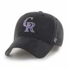 New 🛒 Unbranded Youth '47 Black Colorado Rockies MVP Snapback Hat 👏