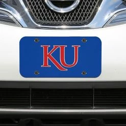 Best Pirce 👍 Unbranded WinCraft Kansas Jayhawks Crystal Mirror License Plate 🔥