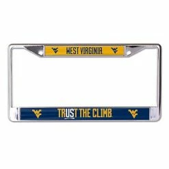 Best deal 😉 Unbranded WinCraft West Virginia Mountaineers - WVU Trust The Climb - Laser Cut License Plate Frame ⌛