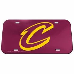 Budget ⌛ Unbranded WinCraft Cleveland Cavaliers Crystal Mirror License Plate Tag 🛒