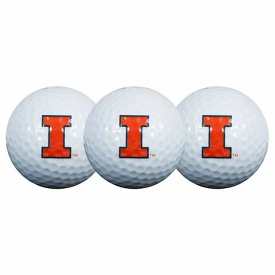 Cheapest 🔥 Unbranded Illinois Fighting Illini Pack Of 3 Golf Balls 😉