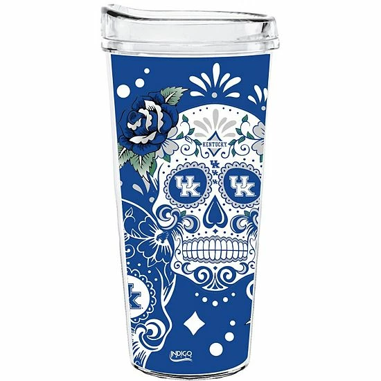 Top 10 👏 Unbranded Kentucky Wildcats 22oz. Día De Los Muertos Tumbler 😉 - Image 2