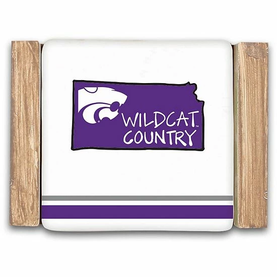 Cheap 💯 Unbranded Kansas State Wildcats Four-Piece Coaster Set ⌛