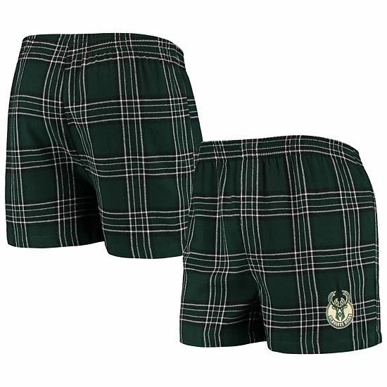 Best deal ๐ Unbranded Men's Concepts Sport Hunter Green/Black Milwaukee Bucks Fall '21 Takeaway Boxers ๐