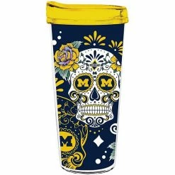 Best deal 🌟 Unbranded Michigan Wolverines 22oz. Día De Los Muertos Tumbler ⭐