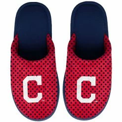 Discount 💯 Unbranded 👩 Women's FOCO Cleveland Indians Big Logo Scuff Slippers 🔔